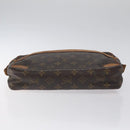LOUIS VUITTON Monogram Compiegne 28 Clutch Bag M51845 LV Auth hk2734-7