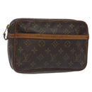 LOUIS VUITTON Monogram Compiegne 23 Clutch Bag M51847 LV Auth hk2735-1