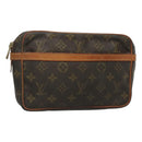 LOUIS VUITTON Monogram Compiegne 23 Clutch Bag M51847 LV Auth hk2737-1