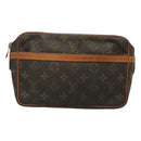 LOUIS VUITTON Monogram Compiegne 23 Clutch Bag M51847 LV Auth hk2737-13