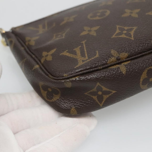 LOUIS VUITTON Monogram Pochette Accessoires Pouch M51980 LV Auth hk2738