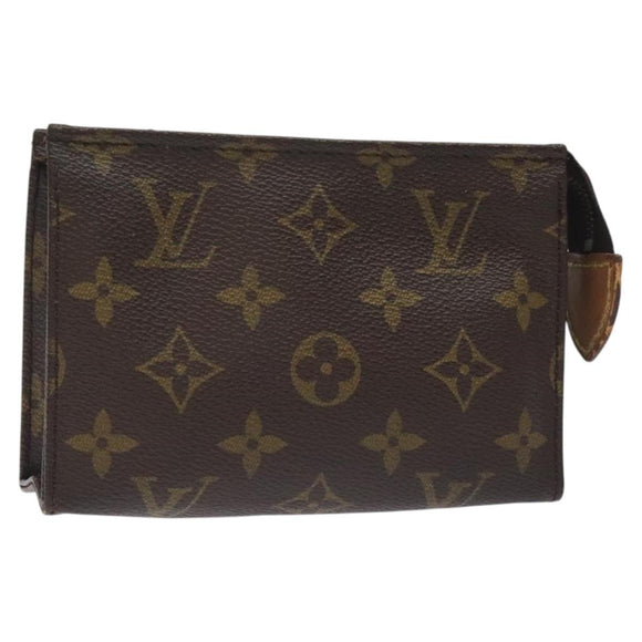 LOUIS VUITTON Monogram Poche Toilette 15 Pouch M47546 LV Auth hk2739
