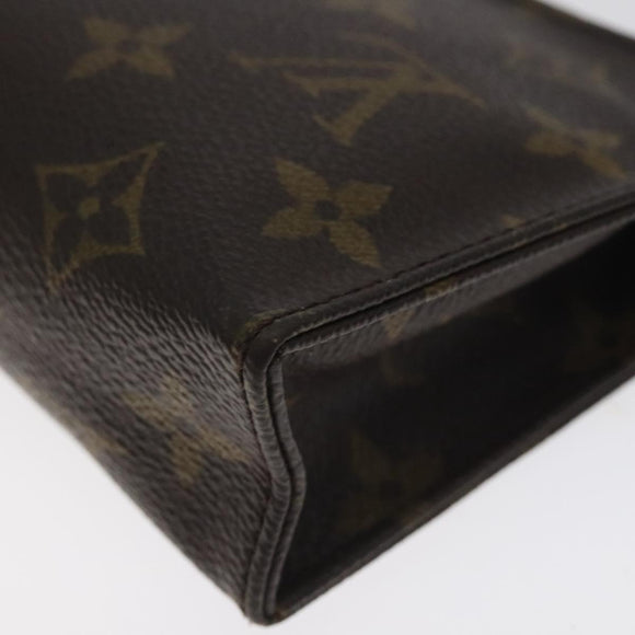LOUIS VUITTON Monogram Poche Toilette 15 Pouch M47546 LV Auth hk2739