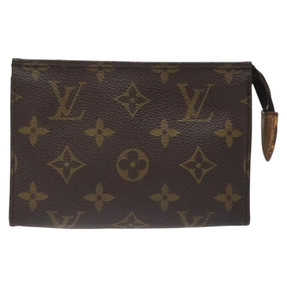 LOUIS VUITTON Monogram Poche Toilette 15 Pouch M47546 LV Auth hk2739