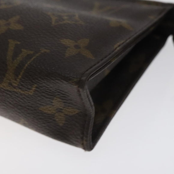 LOUIS VUITTON Monogram Poche Toilette 15 Pouch M47546 LV Auth hk2739