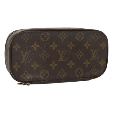 LOUIS VUITTON Monogram Trousse Brush GM Cosmetic Pouch M47505 LV Auth hk2748
