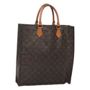 LOUIS VUITTON Monogram Sac Plat Hand Bag M51140 LV Auth hk2749-1