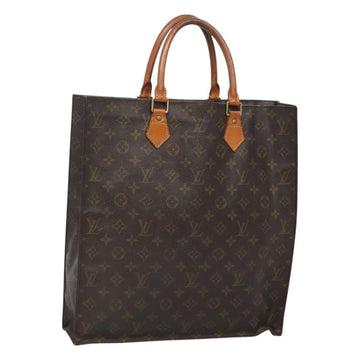 LOUIS VUITTON Monogram Sac Plat Hand Bag M51140 LV Auth hk2749