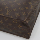 LOUIS VUITTON Monogram Sac Plat Hand Bag M51140 LV Auth hk2749-14