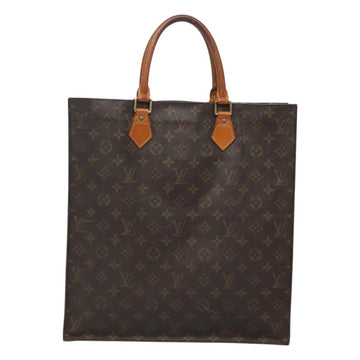 LOUIS VUITTON Monogram Sac Plat Hand Bag M51140 LV Auth hk2749 - 0