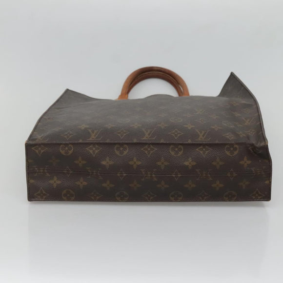 LOUIS VUITTON Monogram Sac Plat Hand Bag M51140 LV Auth hk2749