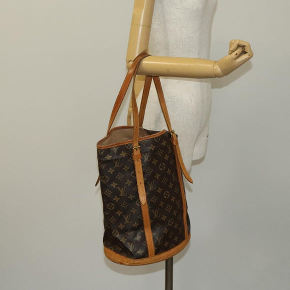 LOUIS VUITTON Monogram Bucket GM Shoulder Bag M42236 LV Auth hk2761