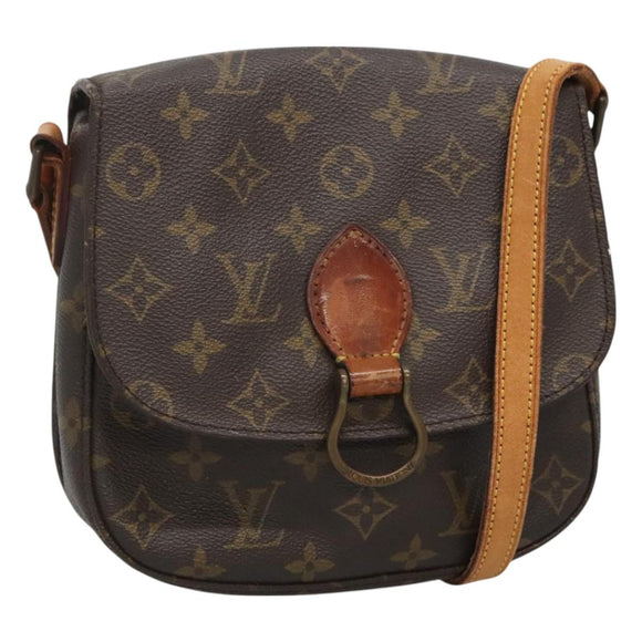 LOUIS VUITTON Monogram Saint Cloud MM Shoulder Bag M51243 LV Auth hk2767