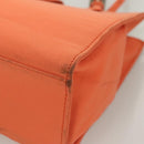 FENDI Mamma Baguette Shoulder Bag Nylon Orange Silver Auth hk2782-11