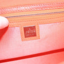 FENDI Mamma Baguette Shoulder Bag Nylon Orange Silver Auth hk2782-17