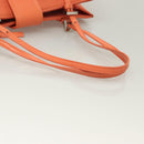 FENDI Mamma Baguette Shoulder Bag Nylon Orange Silver Auth hk2782-7