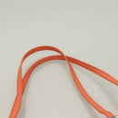 FENDI Mamma Baguette Shoulder Bag Nylon Orange Silver Auth hk2782-8