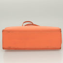 FENDI Mamma Baguette Shoulder Bag Nylon Orange Silver Auth hk2782-9