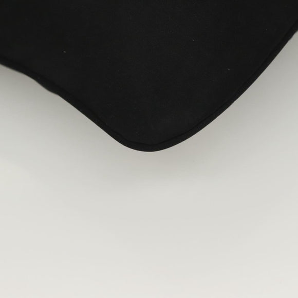 FENDI Shoulder Bag Nylon Black Silver Auth hk2783