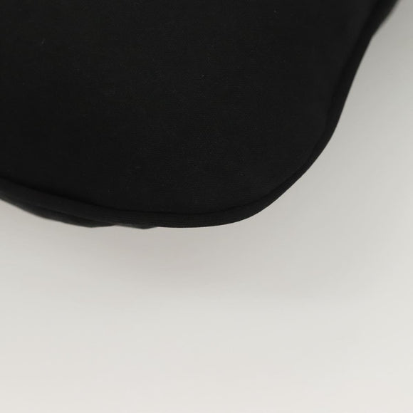 FENDI Shoulder Bag Nylon Black Silver Auth hk2783