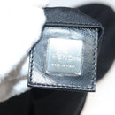 FENDI Shoulder Bag Nylon Black Silver Auth hk2783-18