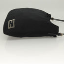 FENDI Shoulder Bag Nylon Black Silver Auth hk2783-3