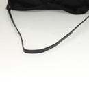 FENDI Shoulder Bag Nylon Black Silver Auth hk2783-7