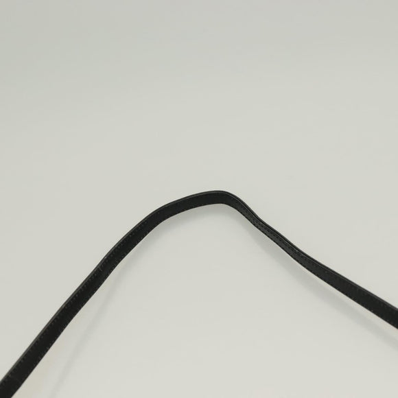 FENDI Shoulder Bag Nylon Black Silver Auth hk2783