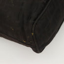 FENDI Zucca Canvas Hand Bag Black Silver Auth hk2785-9