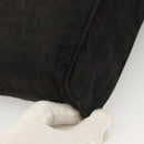 FENDI Zucca Canvas Hand Bag Black Silver Auth hk2785-16