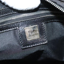 FENDI Zucca Canvas Hand Bag Black Silver Auth hk2785-19