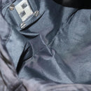 FENDI Zucca Canvas Hand Bag Black Silver Auth hk2785-22