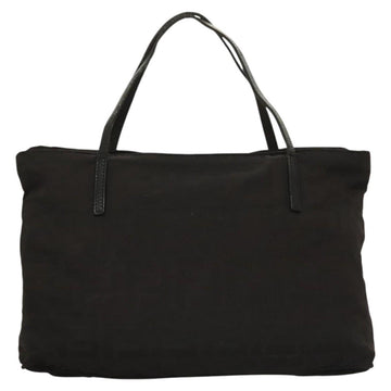 FENDI Zucca Canvas Hand Bag Black Silver Auth hk2785 - 0