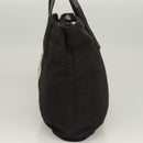 FENDI Zucca Canvas Hand Bag Black Silver Auth hk2785-3