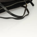 FENDI Zucca Canvas Hand Bag Black Silver Auth hk2785-7