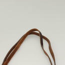 FENDI Zucca Canvas Shoulder Bag Brown Black Auth hk2786-9