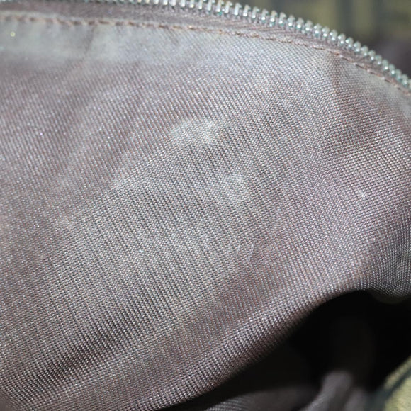 FENDI Zucca Canvas Shoulder Bag Brown Black Auth hk2786