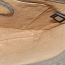 FENDI Celeria Shoulder Bag Leather Gray Silver Auth hk2788-17