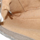 FENDI Celeria Shoulder Bag Leather Gray Silver Auth hk2788-18