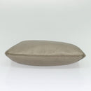 FENDI Celeria Shoulder Bag Leather Gray Silver Auth hk2788-9