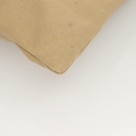 FENDI Celeria Hand Bag Canvas Beige Auth hk2789