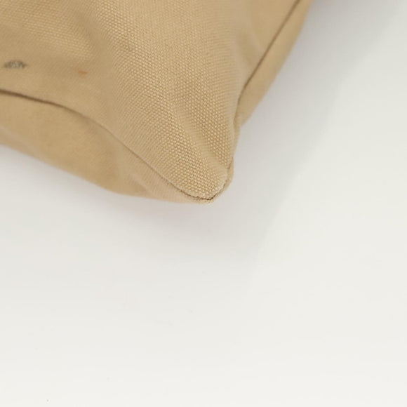 FENDI Celeria Hand Bag Canvas Beige Auth hk2789