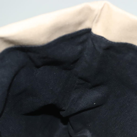 FENDI Celeria Hand Bag Canvas Beige Auth hk2789