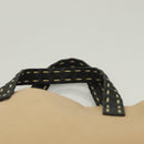 FENDI Celeria Hand Bag Canvas Beige Auth hk2789-8