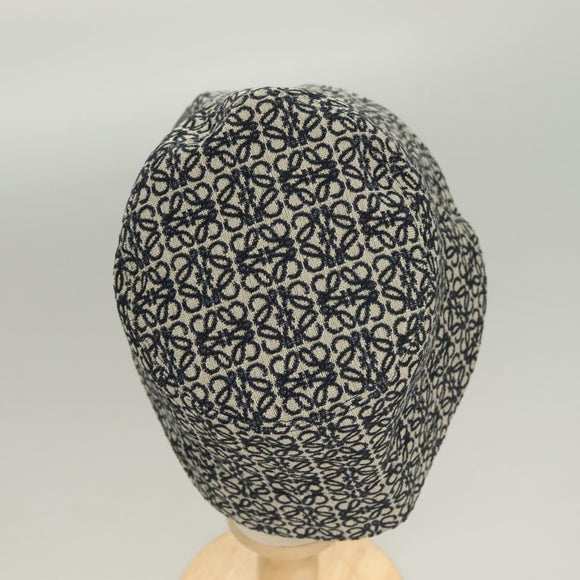 LOEWE Anagram Reversible Bucket Hat Canvas Navy Auth hk2801