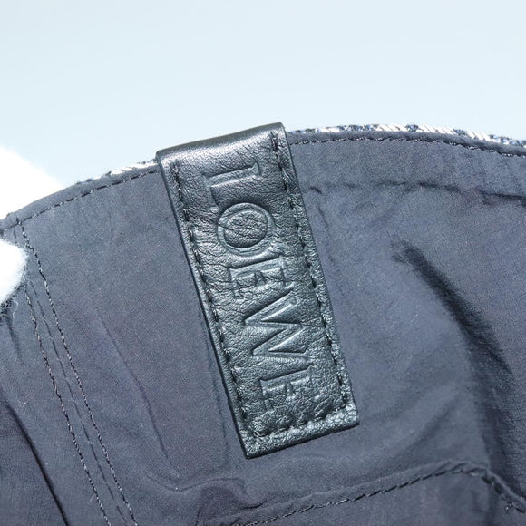 LOEWE Anagram Reversible Bucket Hat Canvas Navy Auth hk2801