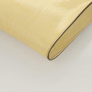 Salvatore Ferragamo Vala Chain Shoulder Bag Enamel Yellow Auth hk2804-14