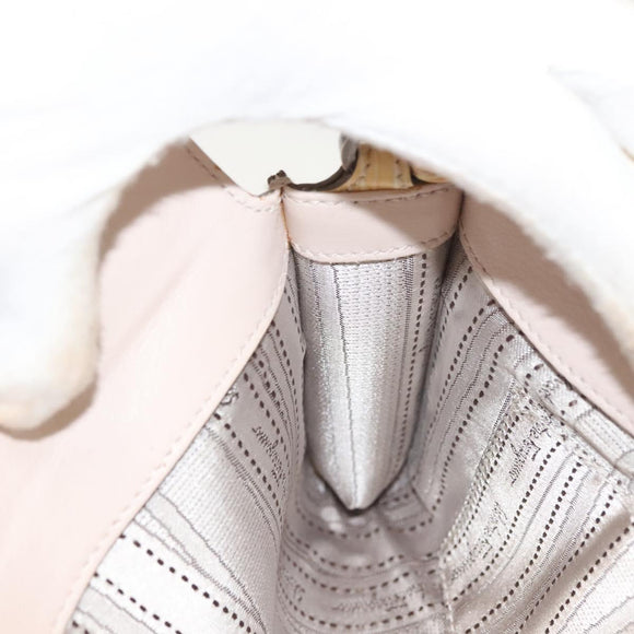 Salvatore Ferragamo Vala Chain Shoulder Bag Enamel Yellow Auth hk2804