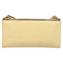 Salvatore Ferragamo Vala Chain Shoulder Bag Enamel Yellow Auth hk2804-13
