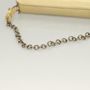 Salvatore Ferragamo Vala Chain Shoulder Bag Enamel Yellow Auth hk2804-7